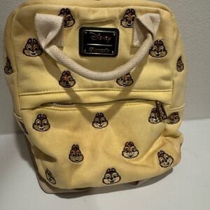 Loungefly Disney Chip and Dale Yellow Backpack